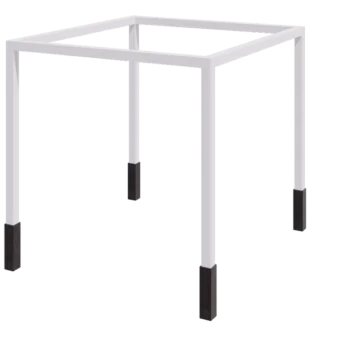Pergola in acciaio - Quadrato - 324 x 300 x 230 cm - RAL9010 opaco (bianco) - Con base in cemento