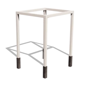 Pergola in acciaio - Quadrato - 224 x 200 x 230 cm - RAL9010 opaco (bianco) - Senza base in cemento