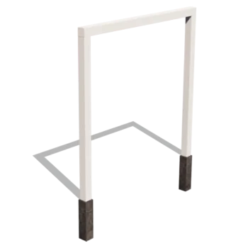 Pergola in acciaio - Dirrita - 250 x 230 cm - RAL9010 opaco (bianco) - Senza base in cemento