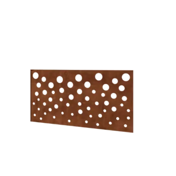 Recinzione in acciaio corten H - Panello B - 120 x 63,3 cm