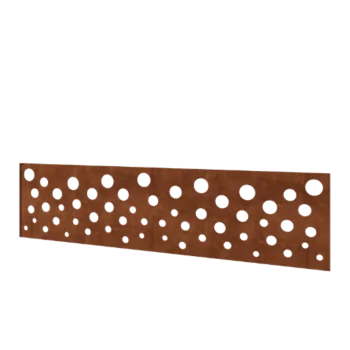 Recinzione in acciaio corten H - Panello B - 180 x 47,5 cm
