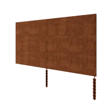 Recinzione in acciaio corten H3 - Set completo - 372 x 6 x 190 cm