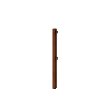 Grigliato decorativo in acciaio corten - Palo finale - 110 cm