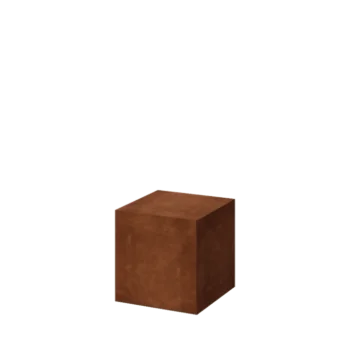 Piedistallo in acciaio corten - Ohio - 40 x 40 x 40 cm