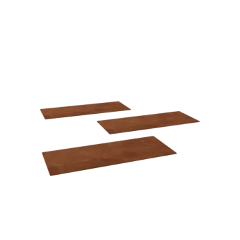 Passo giapponese in acciaio corten - Rettangolo - 60 x 25 cm