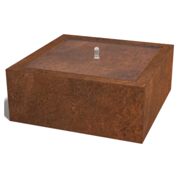 Fontana in acciaio Corten - Lyra - 100 x 100 x 40 cm